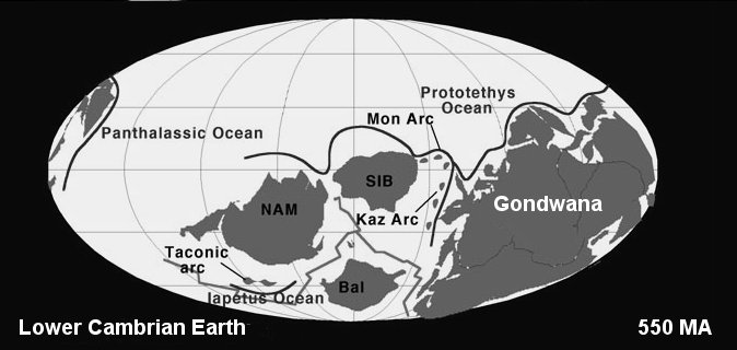paleozoic continents